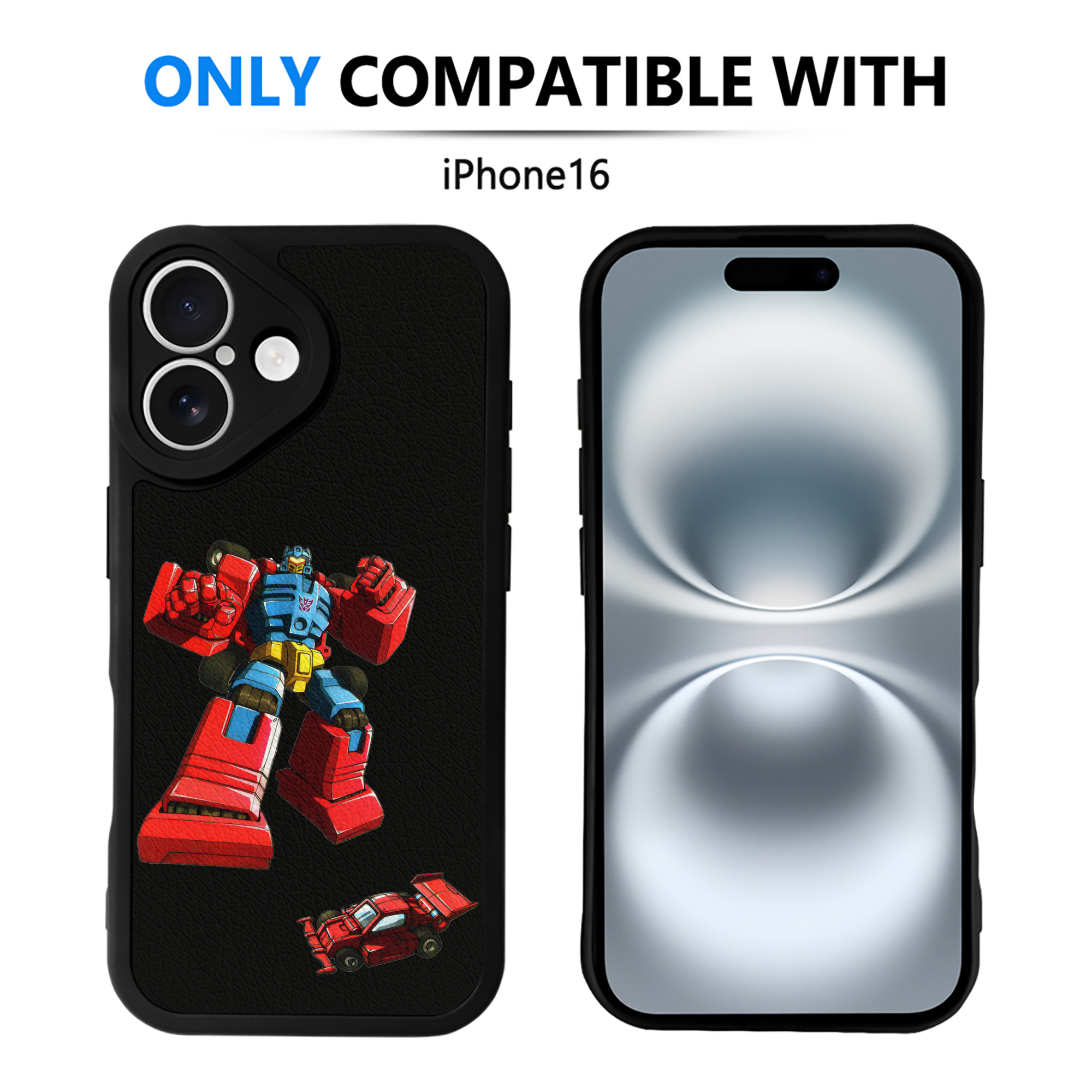 （画像用）  【iPhone 16シリーズ対応】シリコンスマホケース（レザー調） 材質：シリコン